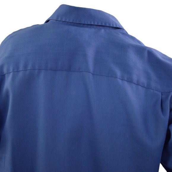 Yves Saint Laurent Men sz 15 1/2  Dress Shirt Long sleeves Blue - Picture 6 of 9